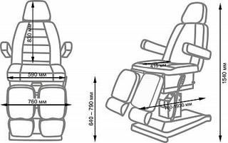 Педикюрное кресло СИРИУС-07, гидравлика