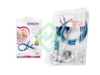 Стетоскоп (стетофонендоскоп) медицинский B.Well WS-3, Раппапорт, синий