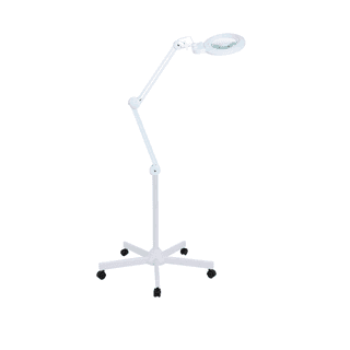 Лампа лупа Med-Mos 9006LED (9006LED-D-127) бестеневая, на штативе (FS2), со съёмной линзой и РУ