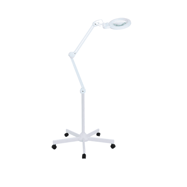 Лампа лупа Med-Mos 9006LED (9006LED-D-127) бестеневая, на штативе (FS2), со съёмной линзой и РУ