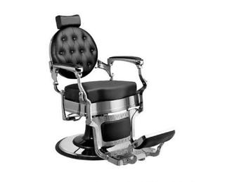 Кресло для барбершопа BUZZ Silver Black VIP02