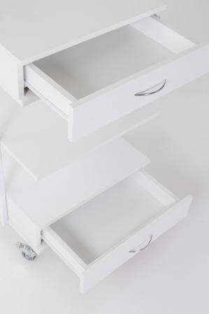 Столик косметолога МАКСИ 2 белый