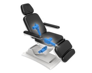 Стол массажный электрический Mizomed Sonora 230 с электроприводом, 3 мотора, белый