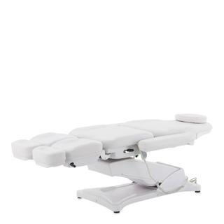 Педикюрное кресло электрическое 3 мотора Med-Mos ММКП-3/ КО-195DP00 с РУ БЕЛЫЙ с ножными педалями