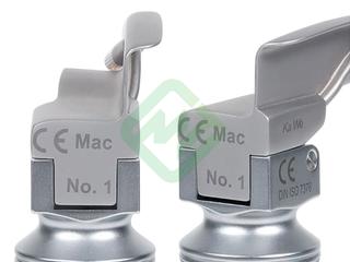 Клинок ларингоскопа KaWe Macintosh (Макинтош) №1, лампочный
