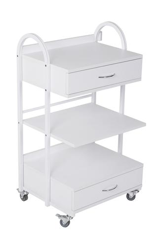 Столик косметолога МАКСИ 2 белый