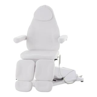 Педикюрное кресло электрическое 3 мотора Med-Mos ММКП-3/ КО-195DP00 с РУ БЕЛЫЙ с ножными педалями